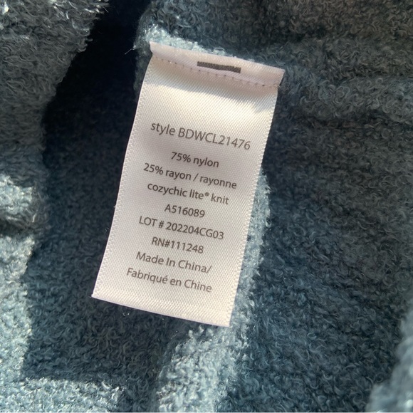 Barefoot Dreams CozyChic Lite Half Zip Tunic M/L - Picture 7 of 8